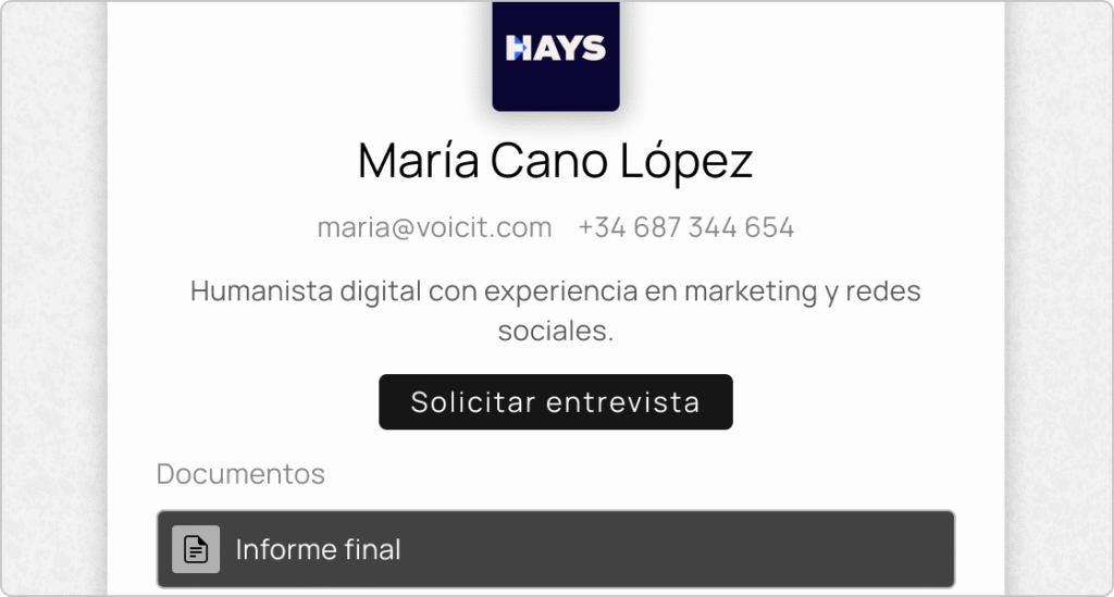 entrevista de selección de personal