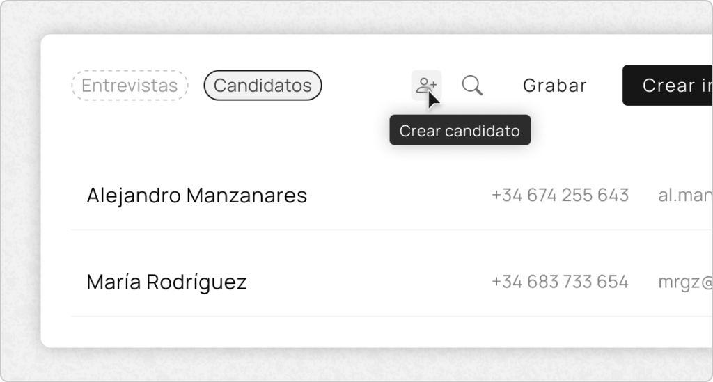 gestion de candidatos y competencias blandas